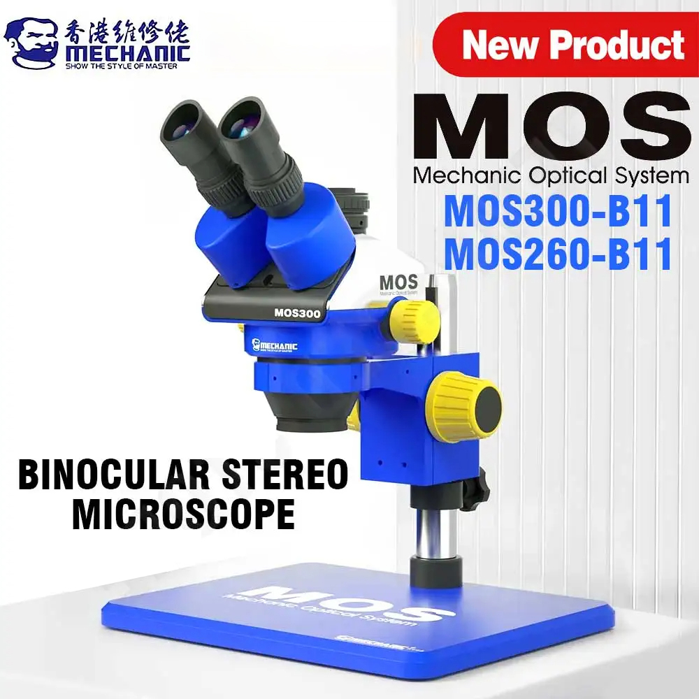 Stereo Trinocular Microscope Pcb - MEKANIK MOS260-B11/MOS300-B11HD Dürbün/trinoküler Stereo Mikroskop Cep