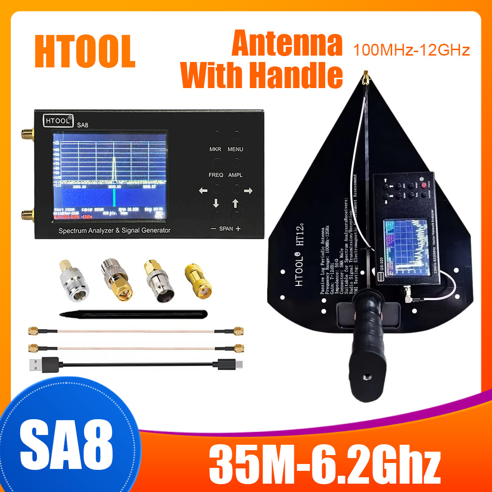 Signal Generator Spectrum Analyzer - HTOOL SA8 Spektrum Analizörü 35M-6.2Ghz Sinyal