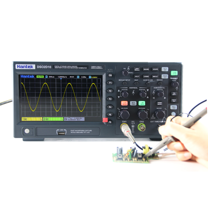 Hantek DSO2D10 Dijital Depolam - Digital Storage Oscilloscope 100Mhz incelemesi ve fiyatı