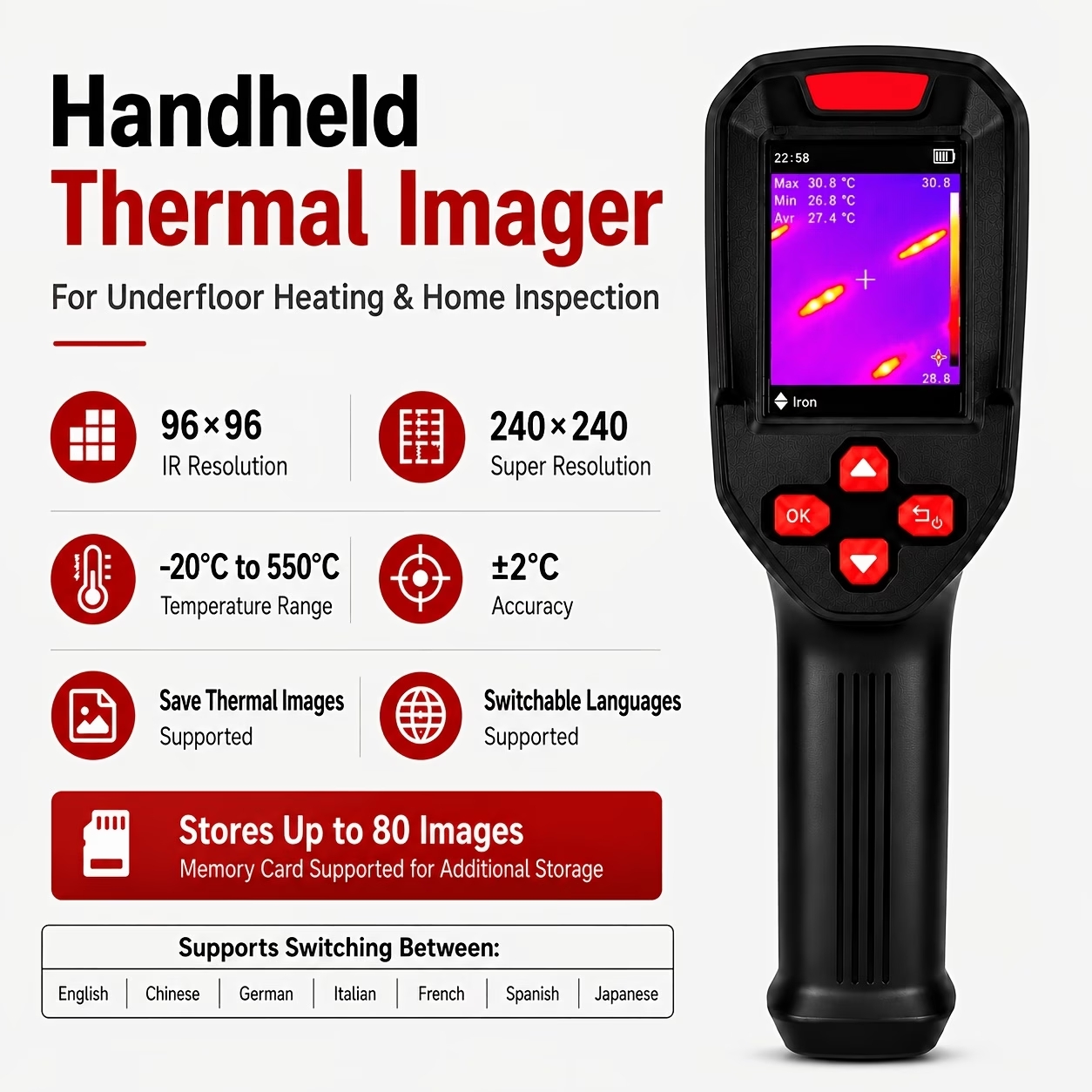USB Şarj Edilebilir Termal Gör - Thermal Imaging Camera Pcb Repair incelemesi ve fiyatı