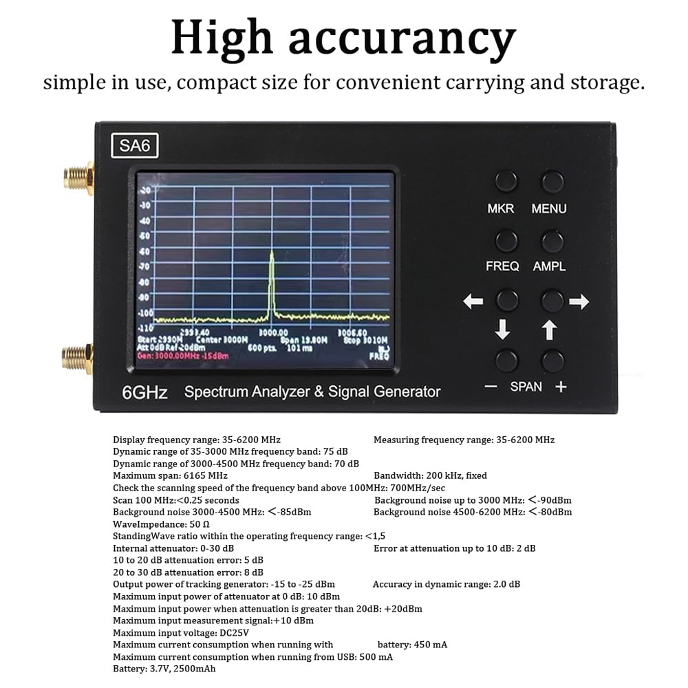 SA6 6GHz Spektrum Analizörü |  - Signal Generator Spectrum Analyzer incelemesi ve fiyatı
