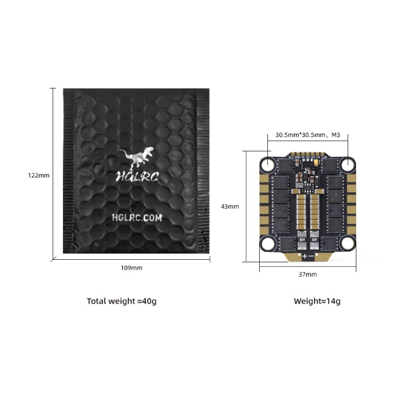 HGLRC 60A 6S 4in1 ESC BLHeli_3 - Fpv Flight Controller F7 Stack 60A incelemesi ve fiyatı