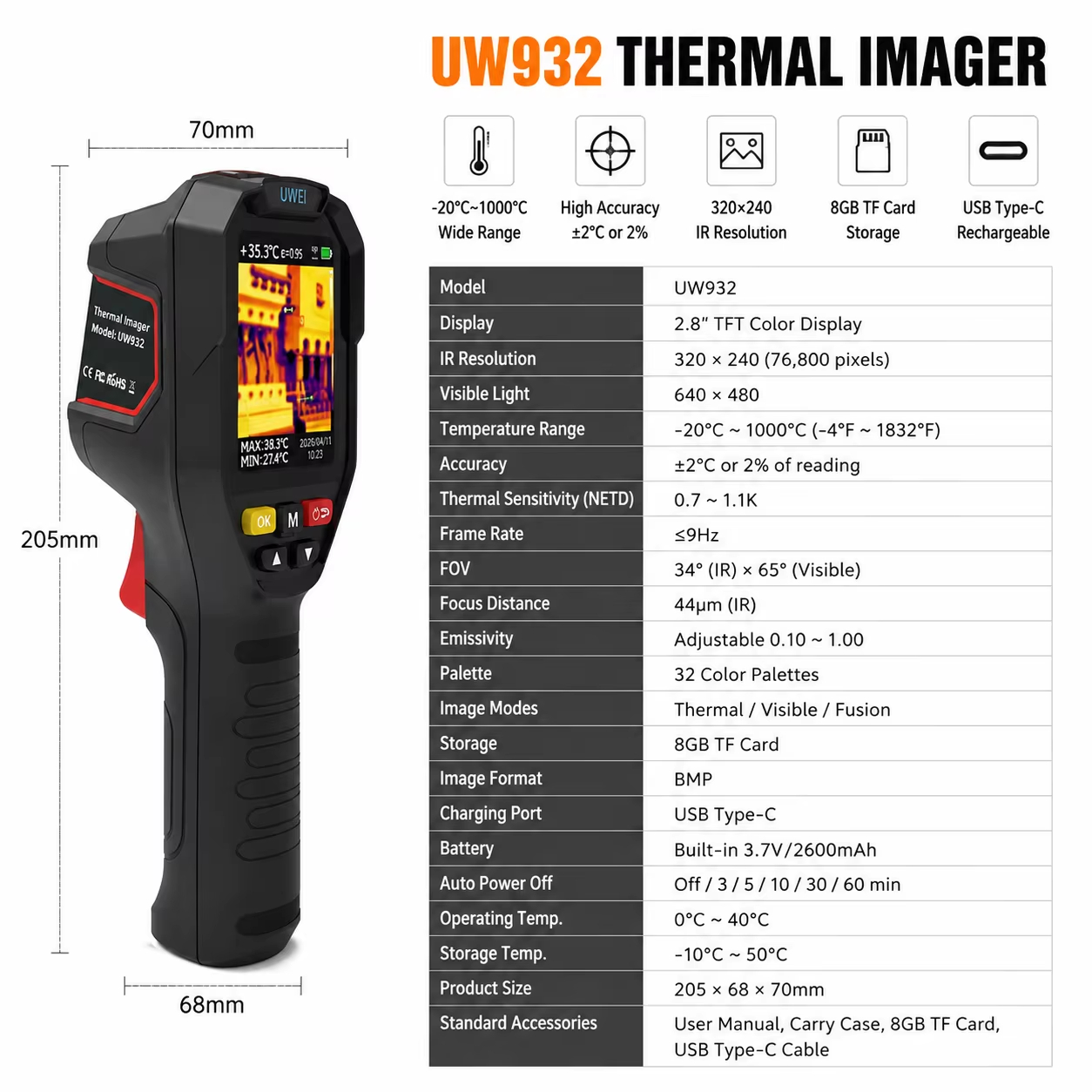 El Tipi Termal Görüntüleyici 3 - Thermal Imaging Camera Pcb Repair incelemesi ve fiyatı