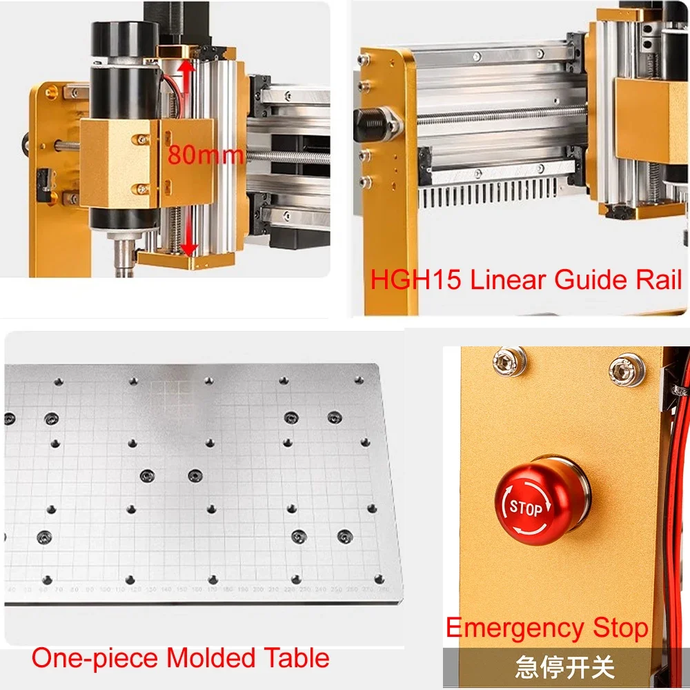 Lineer Kılavuz Raylı Çift Moto - Mini Laser Engraver Cnc Router incelemesi ve fiyatı