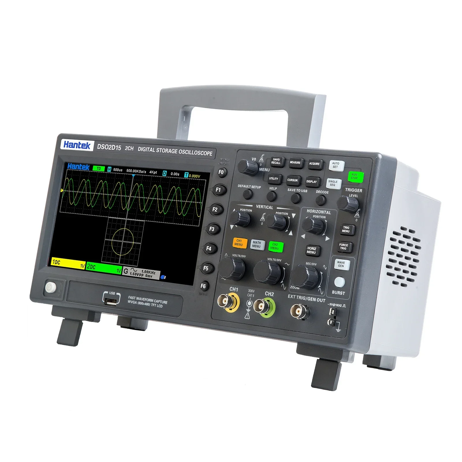 Hassasiyet Hantek Sinyal Üreti - Digital Storage Oscilloscope 100Mhz incelemesi ve fiyatı